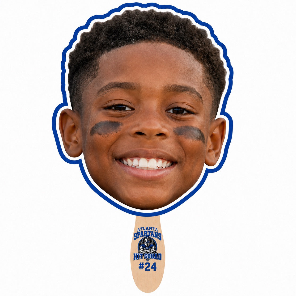 Face on a stick